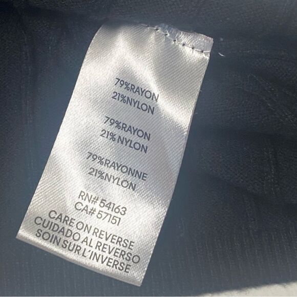 Calvin Klein Simple Chic Black Ribbed Turtleneck Womens Size Large Closet Staple - Picture 13 of 13